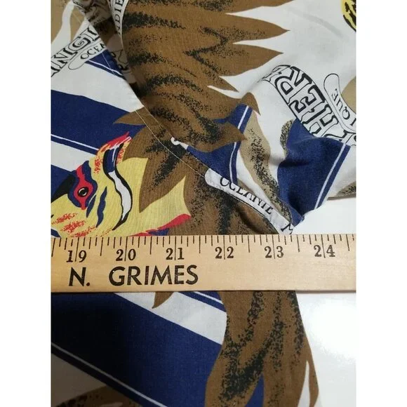 Vintage Peggy Lou California Blouse Women’s 42 (2X) Made USA Jungle Button Up - Picture 7 of 13